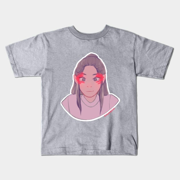 Glowy blush Kids T-Shirt by SugarBeaz